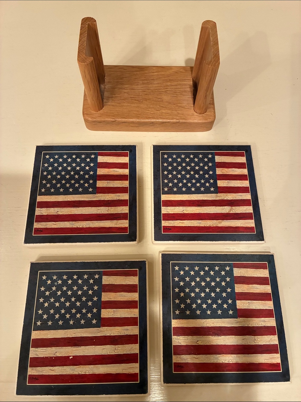 Americana coaster set - Picture 2 of 2